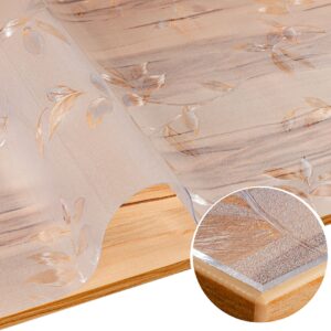 Tischfolie transparent Tischdecke Tischschutzfolie durchsichtig 1,5mm Tischschutz mit Motiv bedruckt