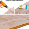 Tischfolie transparent Tischdecke Tischschutzfolie durchsichtig 1,5mm Tischschutz mit Motiv bedruckt