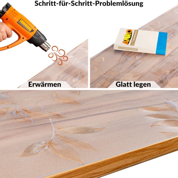 Tischfolie transparent Tischdecke Tischschutzfolie durchsichtig 1,5mm Tischschutz mit Motiv bedruckt