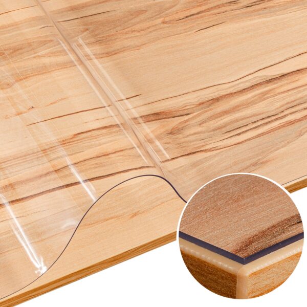 Tischfolie Tischschutzfolie transparente Tischdecke durchsichtig 1,5mm Schutzfolie Tisch glasklar