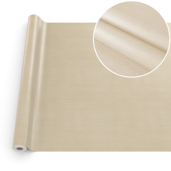 Wachstuchtischdecke abwaschbar Tischdecke Wachstuch Textileffekt Prägung Chic & Charme Beige Breite 140cm