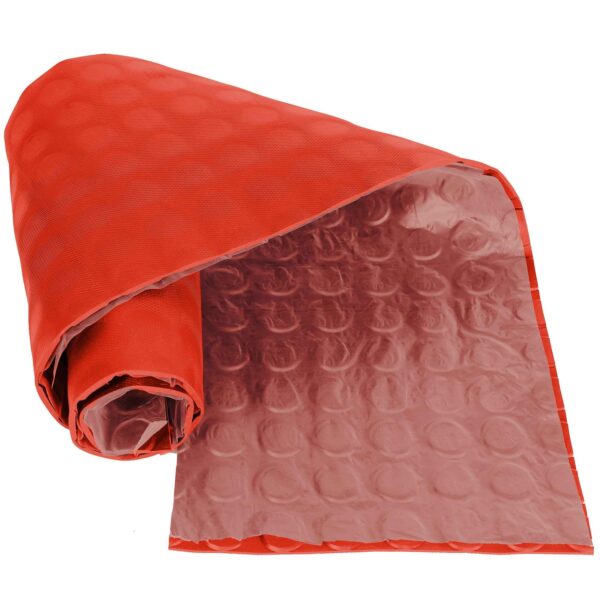 Gummiläufer Antirutsch Premium TPE Geruchsarm Bodenbelag Noppen Muster Rot 3mm Stark 100 cm Breite