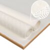 Tischschoner Tischdeckenunterlage mit Gemustert abwaschbar Weiß PVC Tischschutz Polyester Rücken Molton 2mm