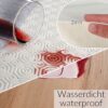 Tischschoner Tischdeckenunterlage mit Gemustert abwaschbar Weiß PVC Tischschutz Polyester Rücken Molton 2mm