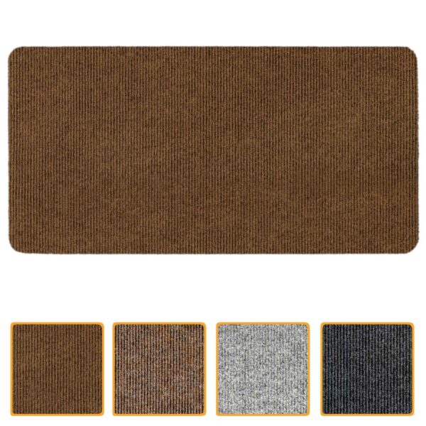 ANRO Schmutzfangmatte Sauberlaufmatte Schmutzfangläufer Teppich Läufer Flur STRIBET Mehrfarbig