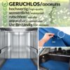 Gummiläufer Antirutsch Premium TPE Geruchsarm Bodenbelag Riffelblechoptik Blau 3mm Stark 100 cm Breite