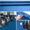 Gummiläufer Antirutsch Premium TPE Geruchsarm Bodenbelag Riffelblechoptik Blau 3mm Stark 100 cm Breite