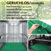 Gummiläufer Antirutsch Premium TPE Geruchsarm Bodenbelag Riffelblechoptik Grün 3mm Stark 100 cm Breite