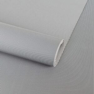 Gummimatte Gummiläufer Feinriefen Grau 3mm 100cm Breit auf TPE, Geruchslos – Bodenbelag, Bodenmatte