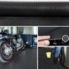 Gummimatte Gummiläufer Feinriefen Schwarz 3mm 100cm Breit auf TPE, Geruchslos – Bodenbelag, Bodenmatte