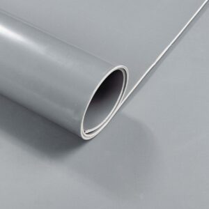 Gummimatte Gummiläufer Glatt 3mm Grau 100cm Breit auf TPE, Geruchslos – Bodenbelag, Bodenmatte