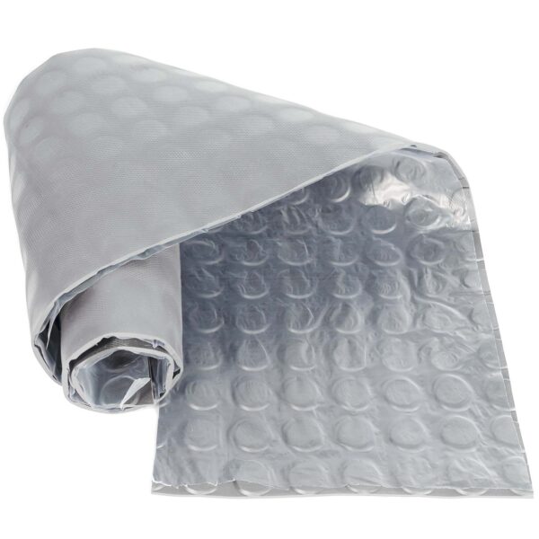 Gummimatte Meterware TPE Noppen Bodenbelag Gummiläufer Geruchsarm Grau 3mm Stark 100 cm Breite
