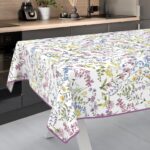 Wachstuch Tischdecke abwaschbar Wachstischdecke Meterware Rechteck Blumen Outdoor Gartentischdecke 160cm Breite