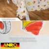 Wachstuch Tischdecke abwaschbar Wachstischdecke Meterware Rechteck Nachtisch Beige Outdoor Tischdecke Gartentischdecke