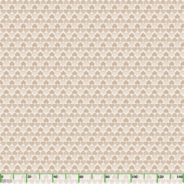 Wachstuch Tischdecke abwaschbar Wachstischdecke Meterware Herz Beige Outdoor Tischdecke Gartentischdecke