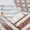 Wachstuch Tischdecke abwaschbar Wachstischdecke Meterware Karo Beige Outdoor Tischdecke Gartentischdecke