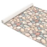 Badematte Weichschaummatte Badläufer Steine Kiesel Mehrfarbig Breite 130cm Meterware