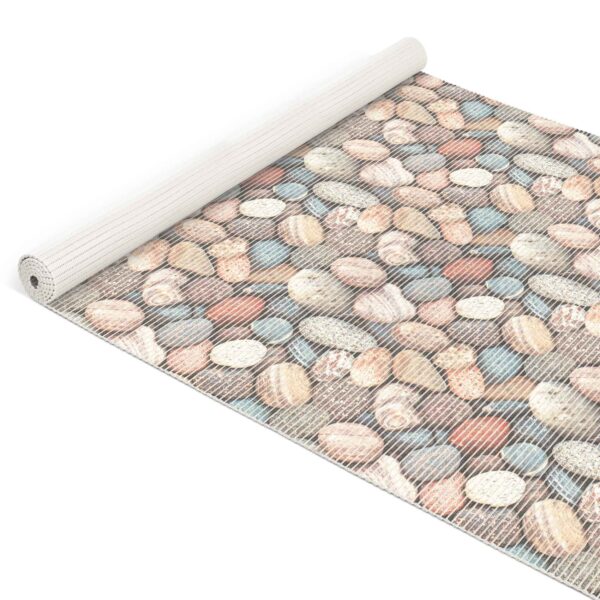 Badematte Weichschaummatte Badläufer Steine Kiesel Mehrfarbig Breite 130cm Meterware