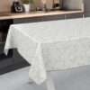 Wachstuch Tischdecke abwaschbar Wachstischdecke Meterware Rechteck Blätter Grau Outdoor Tischdecke Gartentischdecke