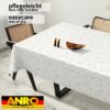 Wachstuch Tischdecke abwaschbar Wachstischdecke Meterware Rechteck Blätter Grau Outdoor Tischdecke Gartentischdecke
