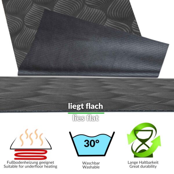 Küchenläufer Teppichläufer Läufer Flur abwischbar Textil Baker Breite 100cm