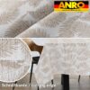 Tischdecke abwaschbar Stofftischdecke Lurex Baumwolle Polyester mit Teflonbeschichtung Lotuseffekt KATE Floral Blätter