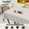 Tischdecke abwaschbar Stofftischdecke Lurex Baumwolle Polyester mit Teflonbeschichtung Lotuseffekt KATE Floral Blätter