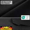 Tischdecke abwaschbar Stofftischdecke MILA Jacquard Baumwolle Polyester Uni Leinenoptik mit Teflonbeschichtung Lotuseffekt Tischdecke