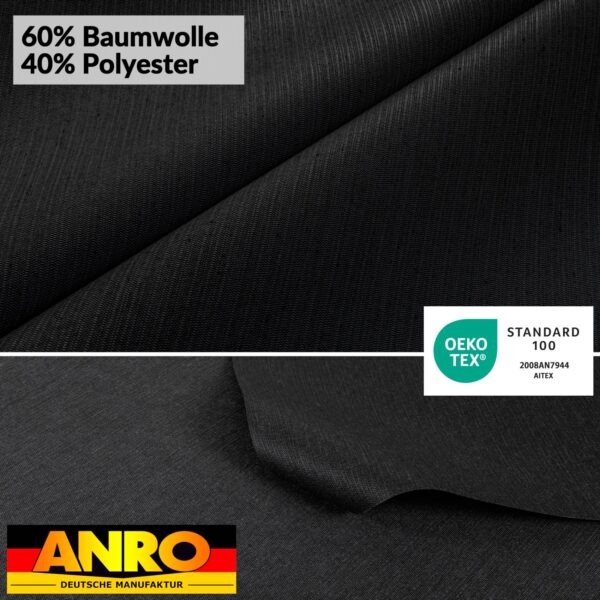 Tischdecke abwaschbar Stofftischdecke MILA Jacquard Baumwolle Polyester Uni Leinenoptik mit Teflonbeschichtung Lotuseffekt Tischdecke