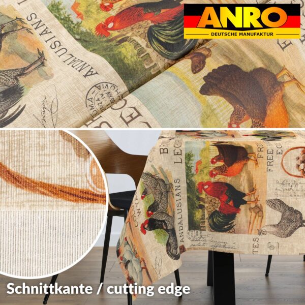 Tischdecke abwaschbar Stofftischdecke Gartentischdecke Textil Tischtuch Tafeldecke Meterware Bauernhof