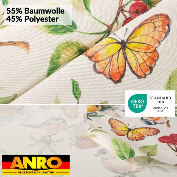 Tischdecke abwaschbar Stofftischdecke Gartentischdecke Textil Tischtuch Tafeldecke Meterware Istria