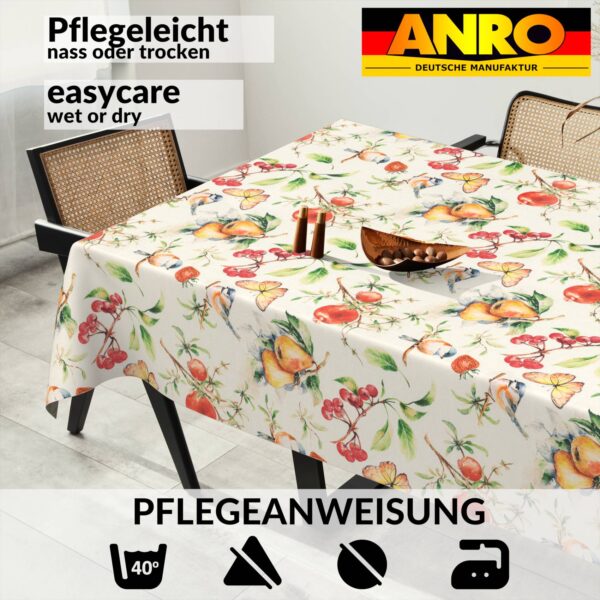 Tischdecke abwaschbar Stofftischdecke Gartentischdecke Textil Tischtuch Tafeldecke Meterware Istria