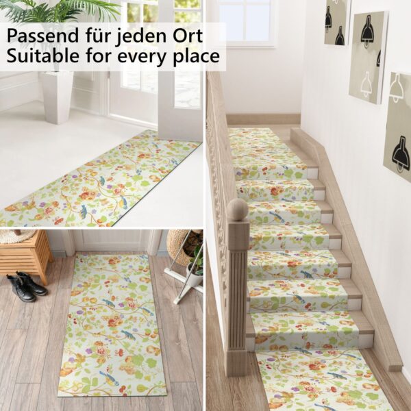 Küchenläufer waschbar Textil + PVC Küchenteppich rutschfest Sprinty Botanic Mehrfarbig 50cm Breit