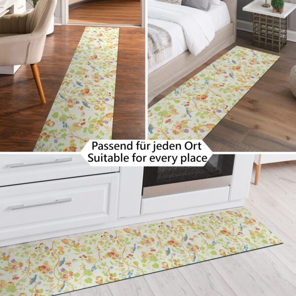 Küchenläufer waschbar Textil + PVC Küchenteppich rutschfest Sprinty Botanic Mehrfarbig 50cm Breit