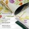 Küchenläufer waschbar Textil + PVC Küchenteppich rutschfest Sprinty Botanic Mehrfarbig 50cm Breit