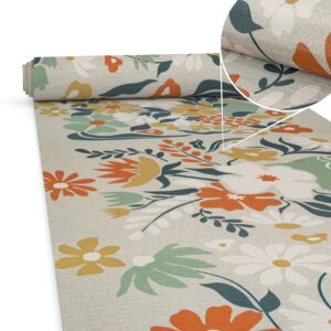 Küchenläufer waschbar Textil + PVC Küchenteppich rutschfest Sprinty Prato Mehrfarbig 50cm Breit