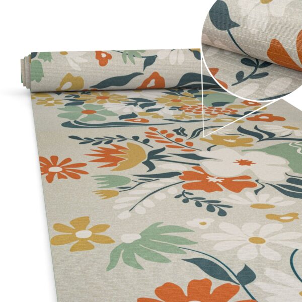 Küchenläufer waschbar Textil + PVC Küchenteppich rutschfest Sprinty Prato Mehrfarbig 50cm Breit