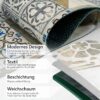 Küchenläufer waschbar Textil + PVC Küchenteppich rutschfest Sprinty Chicco Doro Mehrfarbig 50cm Breit
