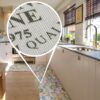 Küchenläufer waschbar Textil + PVC Küchenteppich rutschfest Sprinty Fortuna Mehrfarbig 50cm Breit