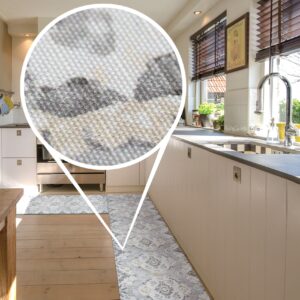 Küchenläufer waschbar Textil + PVC Küchenteppich rutschfest Sprinty Ofelia Lilla 50cm Breit
