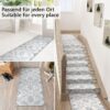 Küchenläufer waschbar Textil + PVC Küchenteppich rutschfest Sprinty Ofelia Lilla 50cm Breit