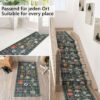 Küchenläufer waschbar Textil + PVC Küchenteppich rutschfest Sprinty Pesca Mehrfarbig 50cm Breit