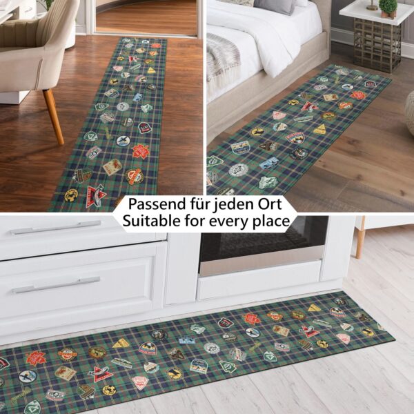 Küchenläufer waschbar Textil + PVC Küchenteppich rutschfest Sprinty Pesca Mehrfarbig 50cm Breit