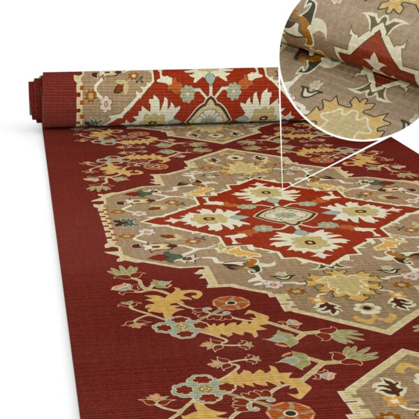 Küchenläufer waschbar Textil + PVC Küchenteppich rutschfest Sprinty Dune Mehrfarbig 50cm Breit