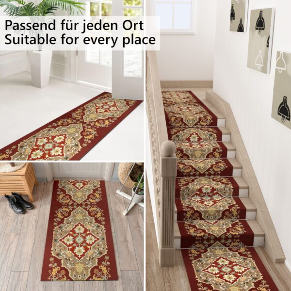 Küchenläufer waschbar Textil + PVC Küchenteppich rutschfest Sprinty Dune Mehrfarbig 50cm Breit