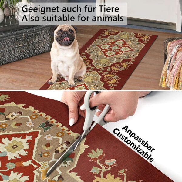 Küchenläufer waschbar Textil + PVC Küchenteppich rutschfest Sprinty Dune Mehrfarbig 50cm Breit