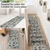 Küchenläufer waschbar Textil + PVC Küchenteppich rutschfest Sprinty Mehrfarbig 50cm Breit