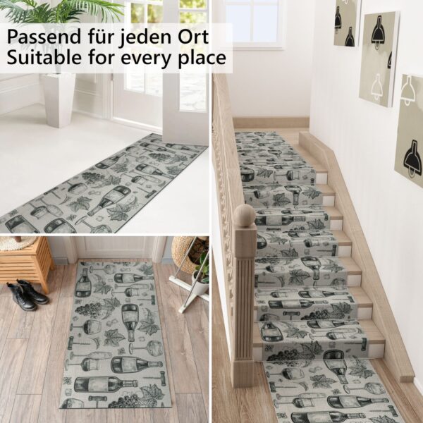 Küchenläufer waschbar Textil + PVC Küchenteppich rutschfest Sprinty Mehrfarbig 50cm Breit