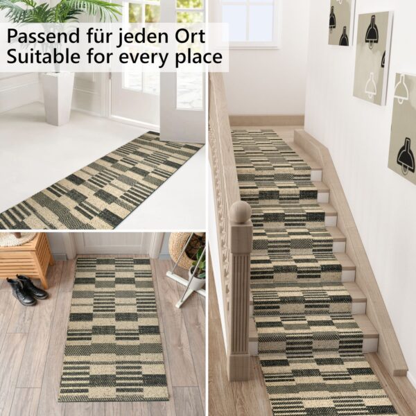 Küchenläufer waschbar Küchenteppich rutschfest Sprinty Barcode 52cm Breite