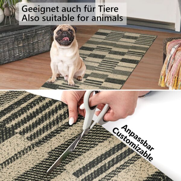 Küchenläufer waschbar Küchenteppich rutschfest Sprinty Barcode 52cm Breite